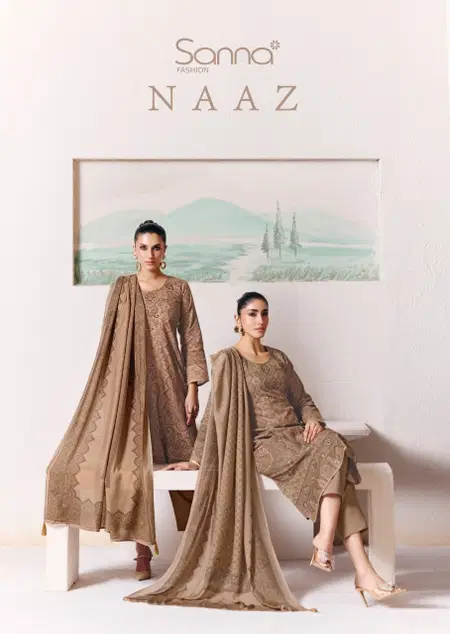 Naaz By Sanna Milanz Cotton Printed khatli Word Printed Suits Suppliers In India